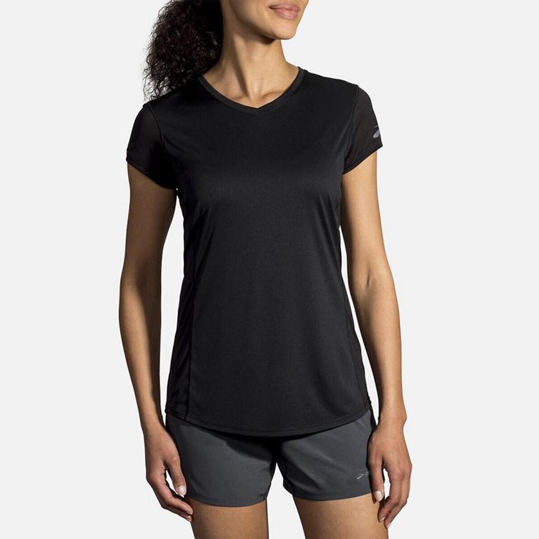 Brooks Stealth Short Sleeve Running Shirt - Women's - Grey (47236-HMCV)